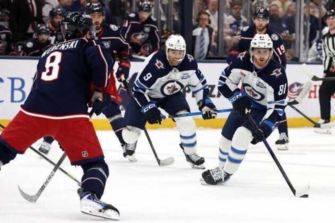 Kyle Connor scores twice to lead Jets past Blue Jackets