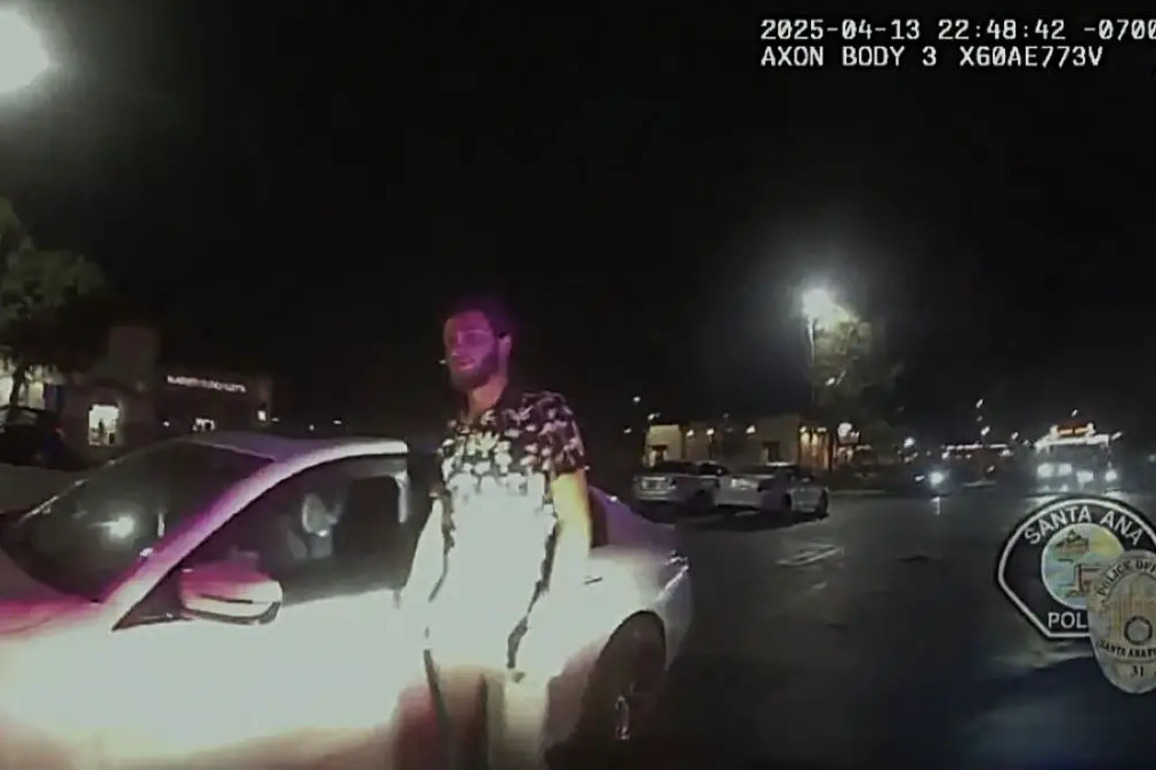 SAPD cops impounded a mans vehicle after he did donuts during a street takeover - New Santa Ana