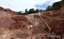 Artisanal mining in the Tallman pit at Ohio Creek, Guyana
