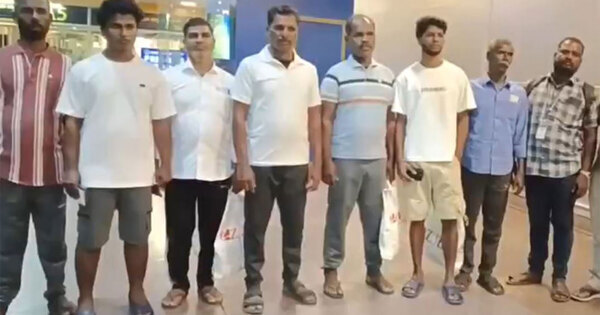 Tamil Nadu: Seven fishermen released by Sri Lanka arrive in Chennai