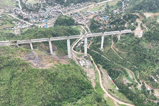 Manipur: NF Railway achieves milestone with completion of girder launching on World's tallest pier bridge at Noney