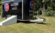 FLoMaX connected to a borehole with the connecting pipework protected by insulated steel plate for operator protection and the avoidance of interference from temperature and direct sunlight