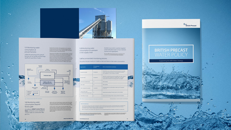 Precast concrete industry body publishes sustainable water policy 