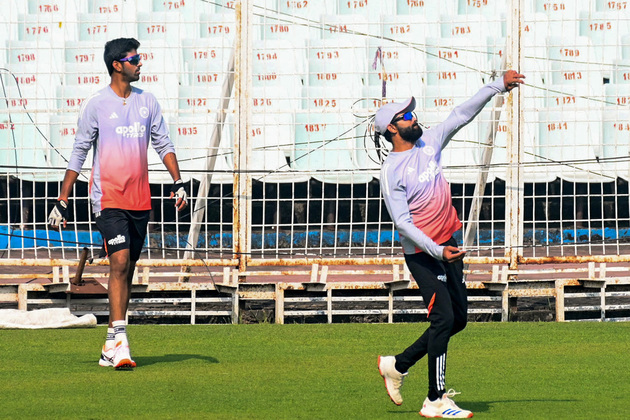 Team India practices ahead of 1st Test against South Africa in Kolkata