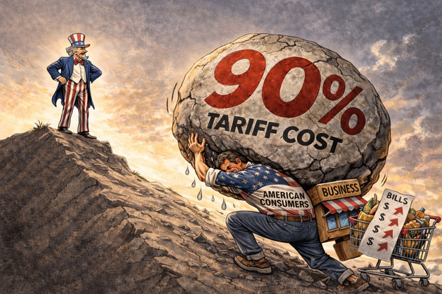 AIGC Cartoon | Who Really Pays for Tariffs?