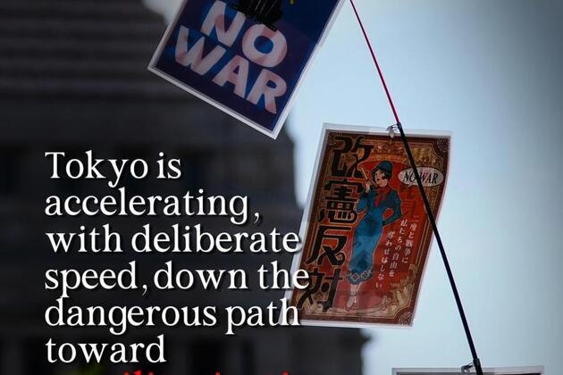 Rise of neo-militarism in Japan posing real threat to world peace, stability