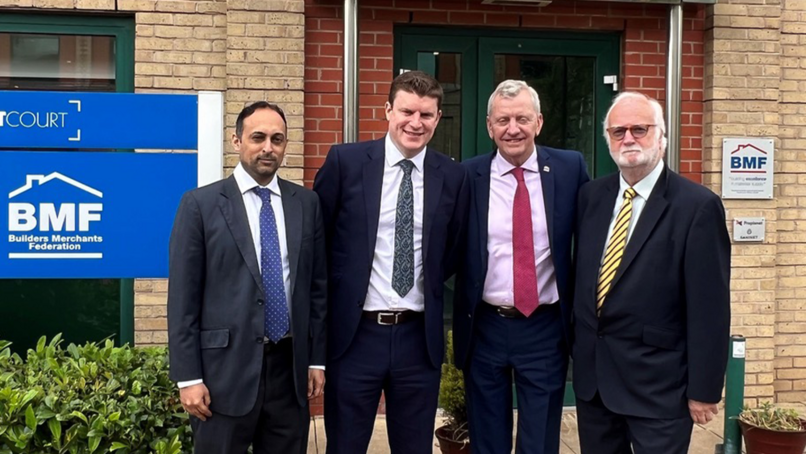 Oz Bham, Business Development Manager BMF; Chris Taylor, Chief Operating Officer Troy; John Newcomb, CEO BMF; Peter Sleigh, Corporate Strategy Director Troy
