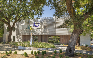 The all-electric Sonoma Clean Power headquarters in Santa Rosa, California, also leverages decarbonization through grid interaction / Credit: SCP