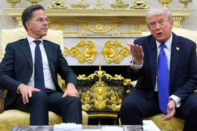 Trump issues ultimatum to NATO as bloc chief visits 'Daddy'