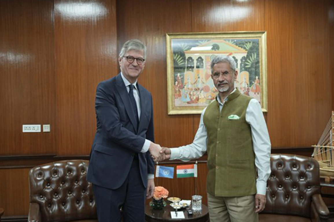 EAM Jaishankar meets UN USG, reviews Indian contribution to UN peacekeeping