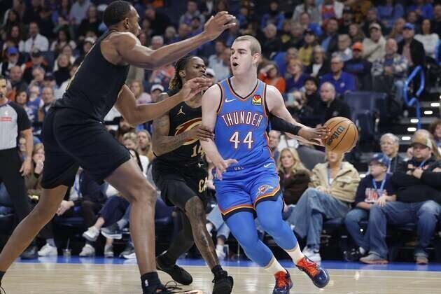 Strong start helps depleted Thunder snap Cavaliers' 7-game win streak