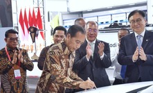 President Jokowi inaugurates PT HLI Green Power in Karawang regency, West Java province, Wednesday, (07/03). (Photo by: PR/Oji)