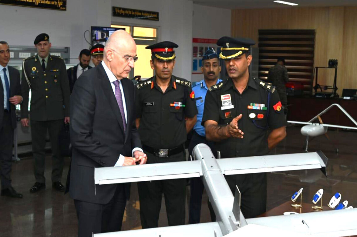 Greek Defence Minister Dendias witnesses India's indigenous drone and simulator technologies