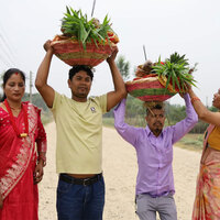 Devotees in southern plains of Nepal pray for end of disasters as they observe 'Chhath'