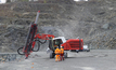  Sandvik’s new Ranger DX900i rig drilling a 56-hole drill grid in the Kupferberg quarry