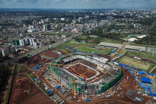 KENYA-NAIROBI-CHINESE-BUILT STADIUM-CONSTRUCTION PROGRESS
