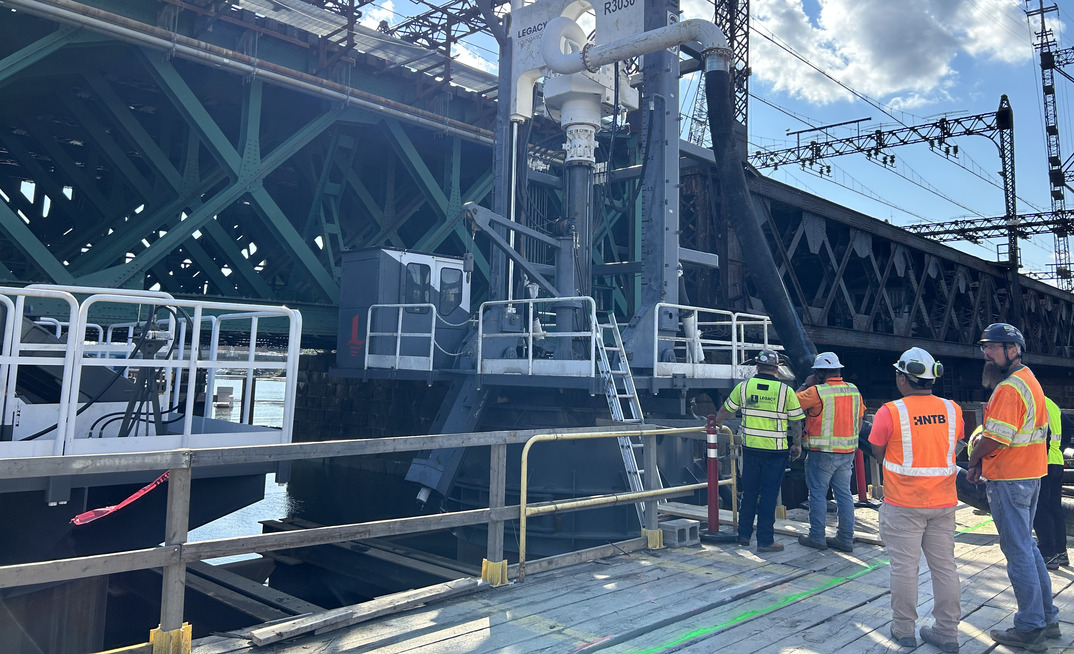 ROC Equipment supplied the foundation drilling equipment for the Norwalk River Railroad Bridge Project in Norwalk, Connecticut, where reverse circulation drilling was used