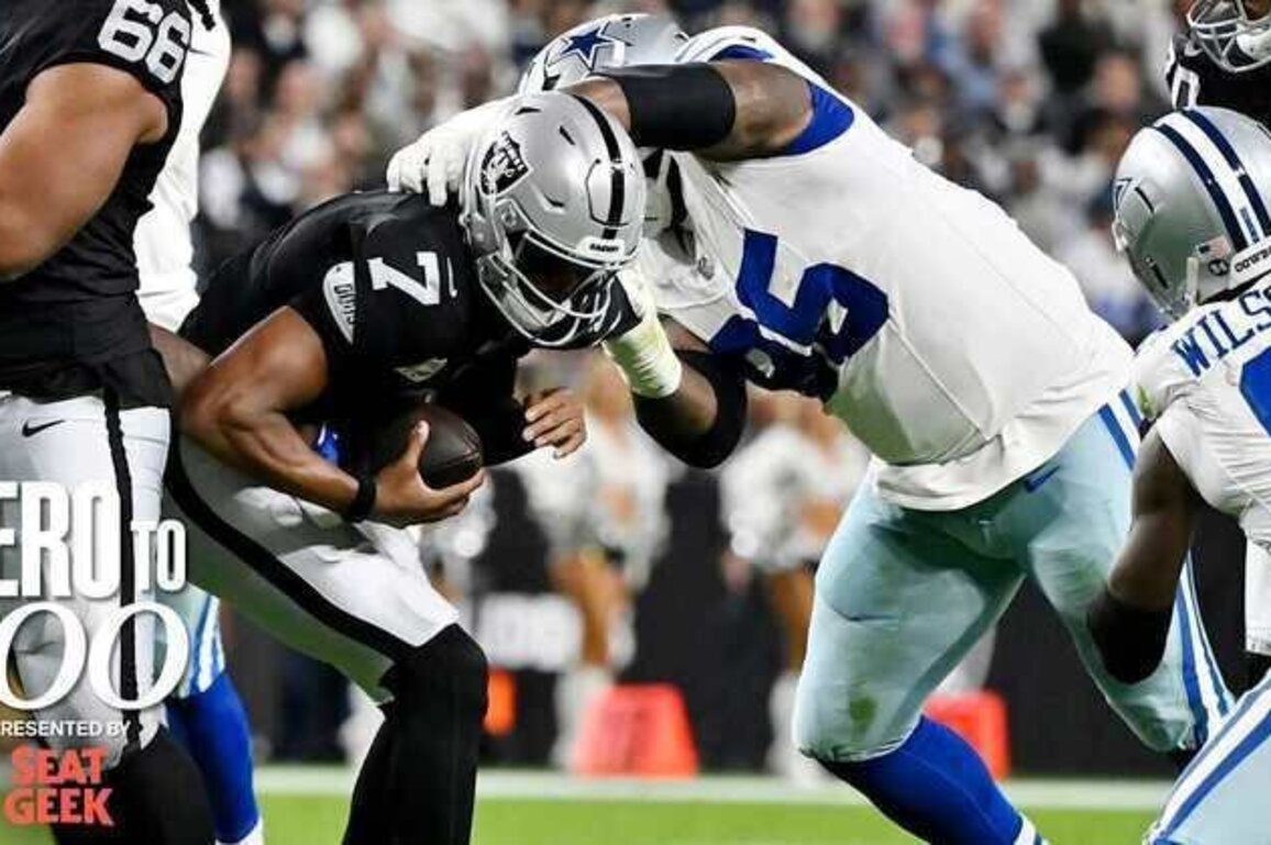 Zero to 100: The numbers behind Cowboys' 33-16 win over Raiders
