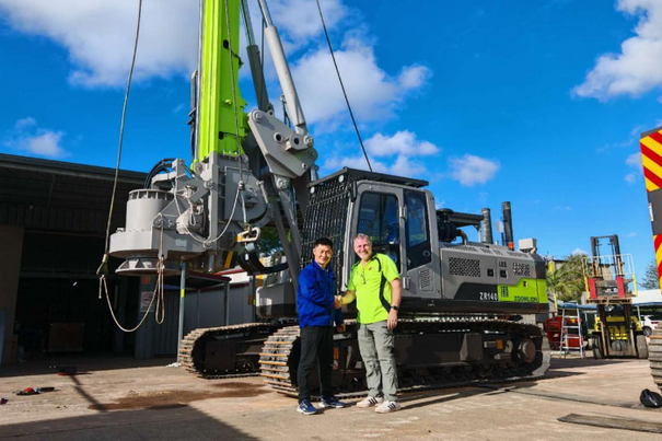 After a factory visit, an Australian client ordered a ZR140 rotary drilling rig from Chinese manufacturer Zoomlion