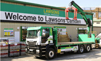 Lawsons' new gas-powered eco-friendly lorry