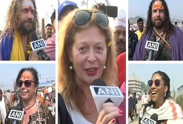 "Wish the Holy Land of India to prosper": Foreign devotees offer reverence at Maha Kumbh Mela