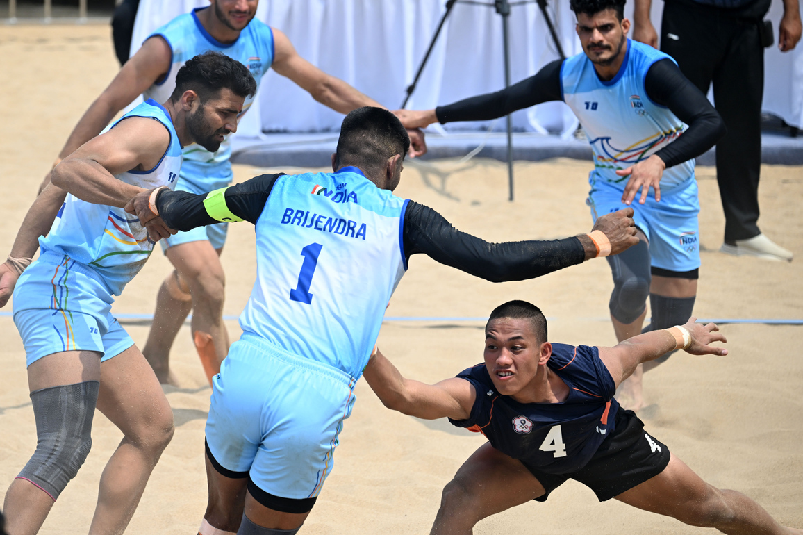 (SP)CHINA-HAINAN-SANYA-ASIAN BEACH GAMES-BEACH KABADDI-MEN'S TEAM-GROUP A (CN)