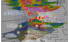  CopAur Minerals' targets at Kinsley Mountain in Nevada, USA