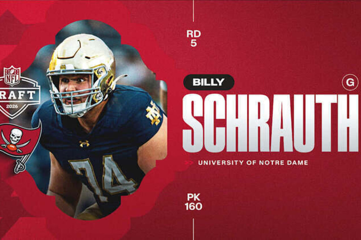 Bucs Bolster O-Line with Notre Dame's Billy Scrauth in Round Five