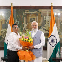 PM Modi meets NITI Aayog's new full-time member Dr Gobardhan Das, calls his journey 'very inspiring'