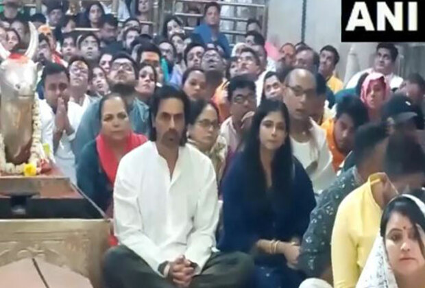 Arjun Rampal attends Bhasma Aarti at Mahakaleshwar Temple in Ujjain