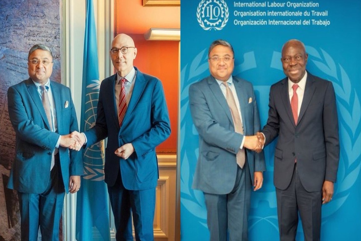 Geneva: Sibi George discusses India's digital journey with UNHRC, ILO representatives