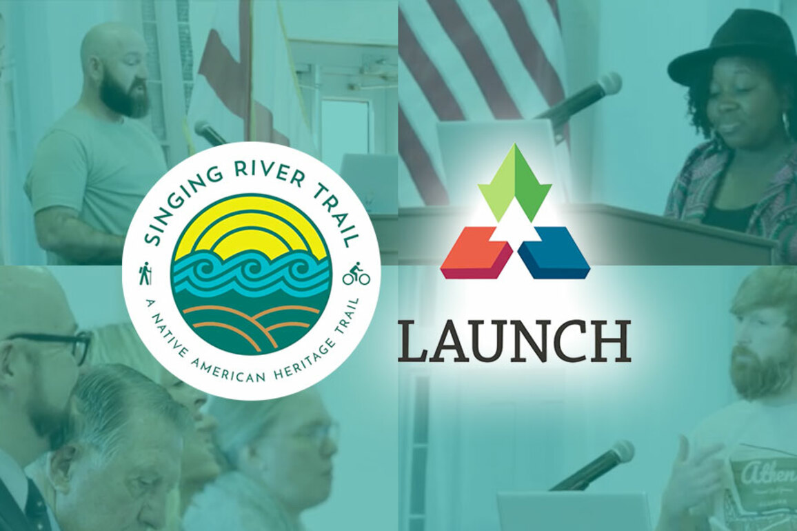 Entrepreneurs making their pitch at Singing River Trail Launch Tank competition