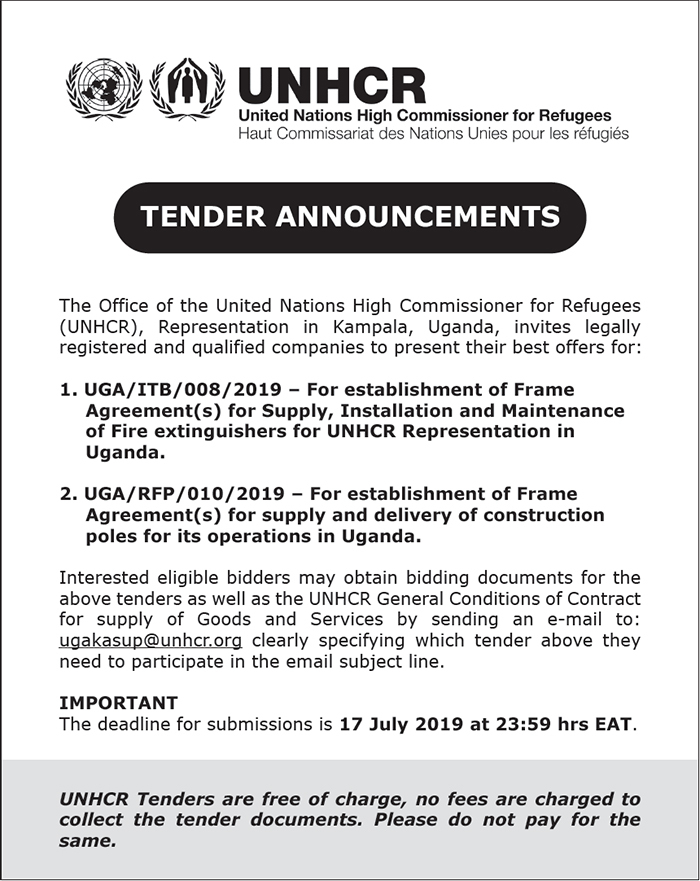 Notice from UNHCR - New Vision Official