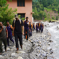 Himachal: SDRF conducts field visit to disaster-affected areas in Mandi
