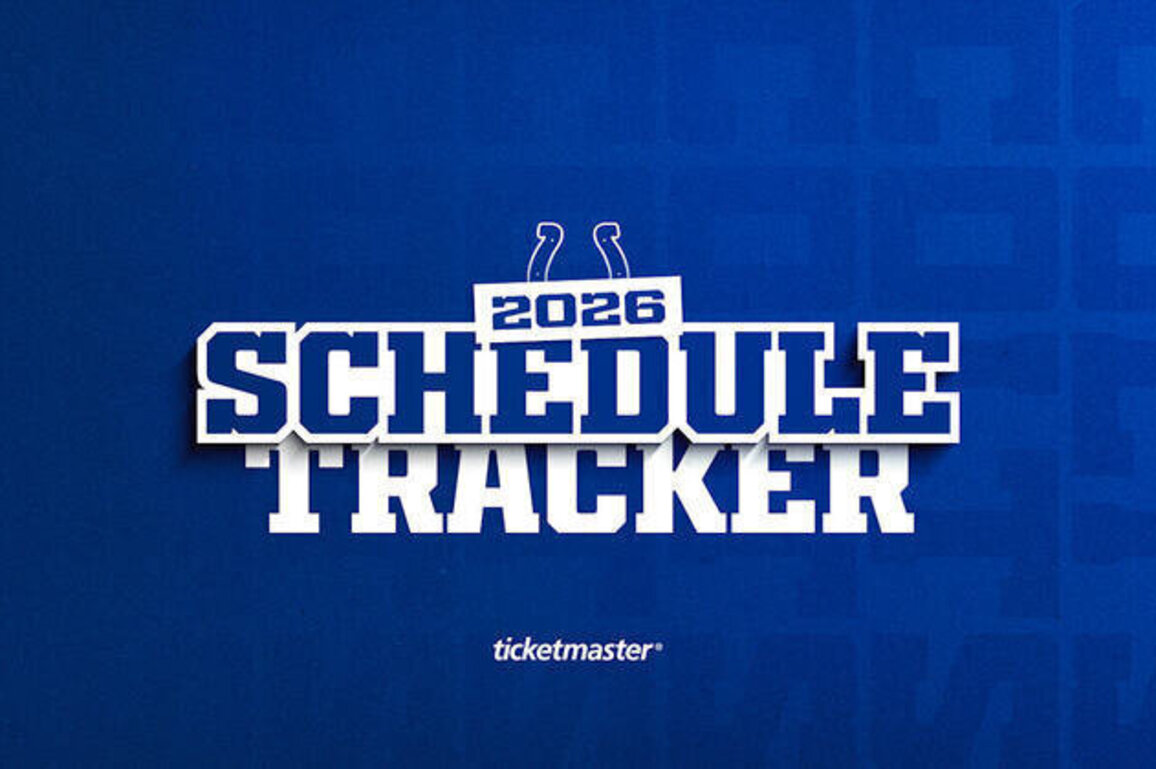2026 Colts Schedule Tracker: Live Updates