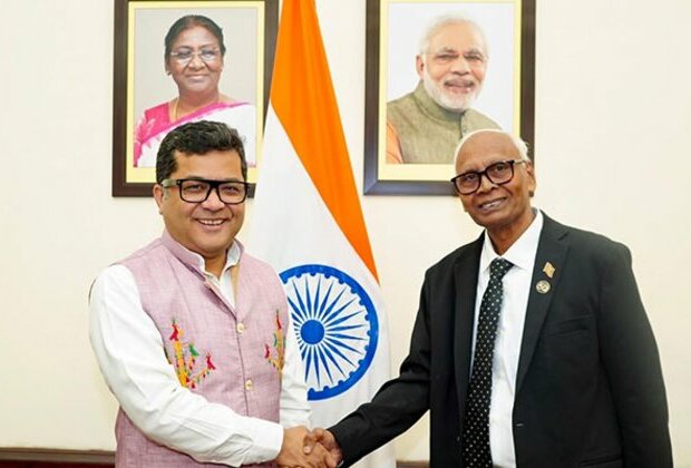 MoS Margherita meets first Non-Resident High Commissioner Pasupuleti of Grenada to India