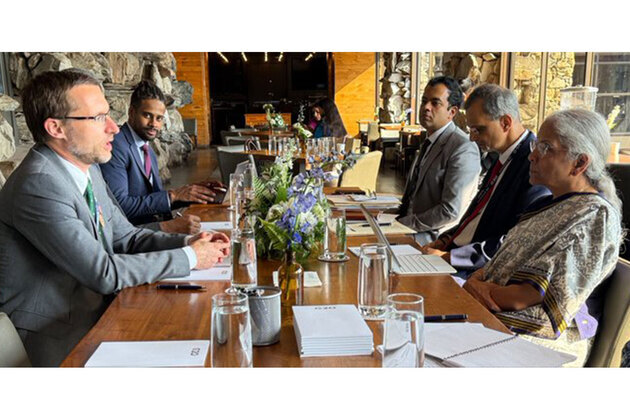FM Sitharaman meets FATF President Giles Thompson on sidelines of G20 meet in US