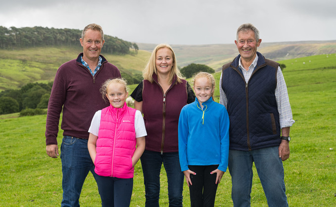 Left to right: John, Emma, Linda, Katie and Michael Dawson. 