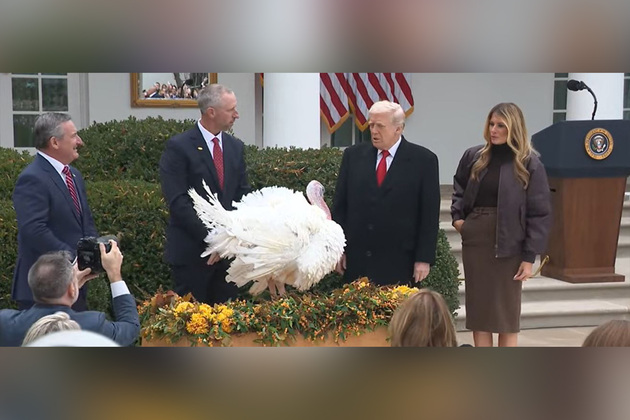 Trump pardons turkeys Gobble, Waddle in annual Thanksgiving tradition