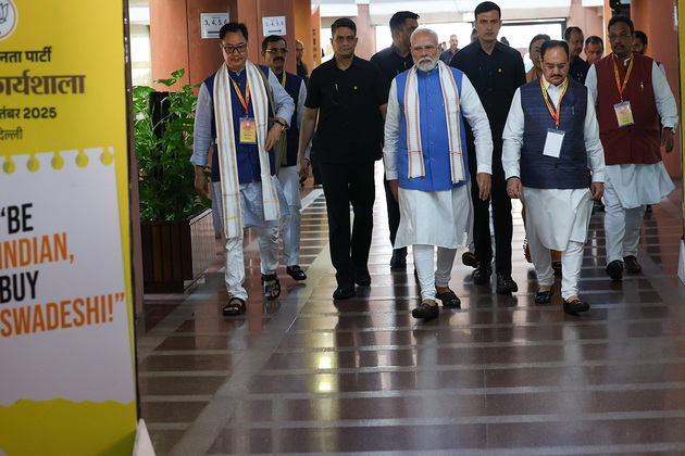 PM Modi attends 'Sansad Karyashala' in Delhi; gives "visionary guidance" to MPs