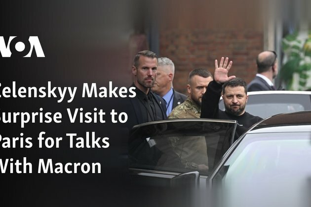 Zelenskyy Makes Surprise Visit to Paris for Talks With Macron