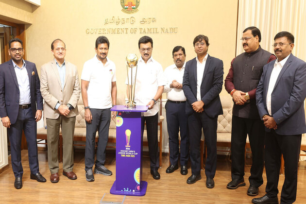 Tamil Nadu CM MK Stalin unveils trophy for FIH Hockey Men's Junior World Cup 2025