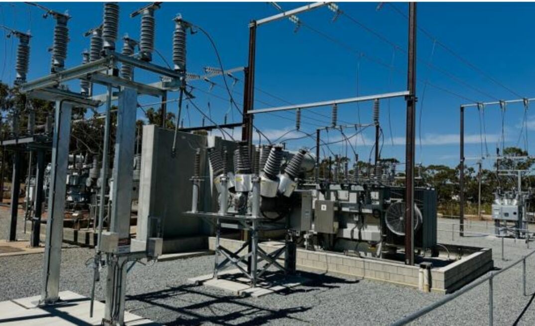 SA Power Networks’ Cleve substation, with recently installed equipment