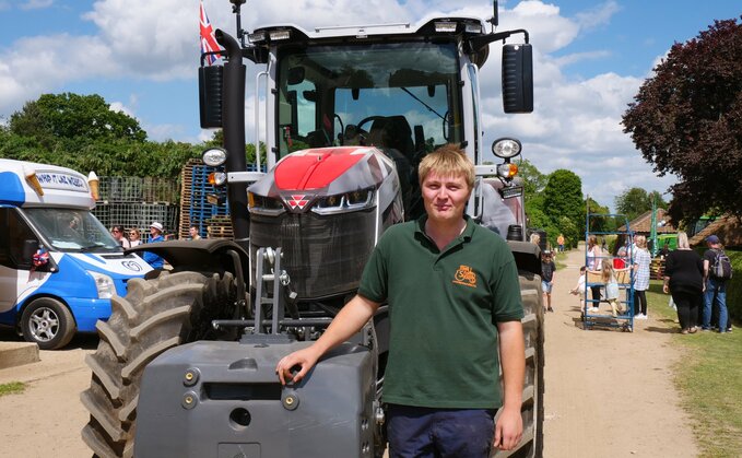 Harry Suckling, 23, is a potato grower from Holbrook in Suffolk.