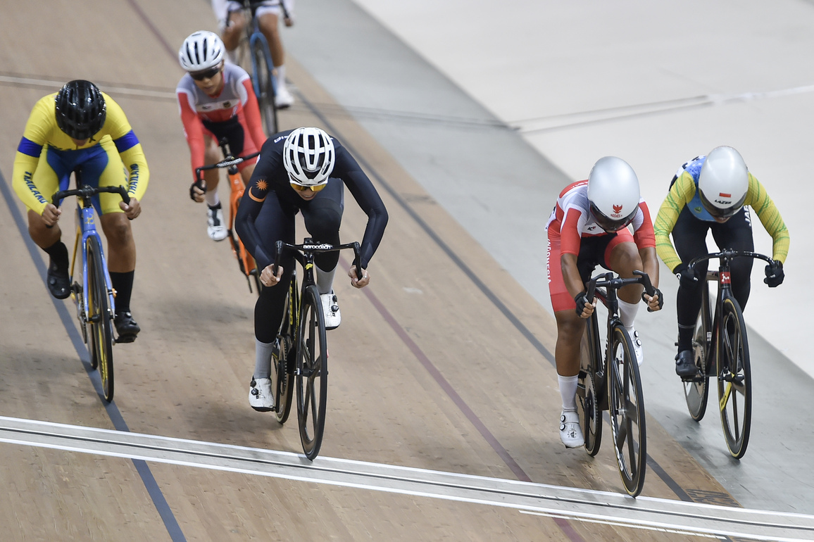 (SP)INDONESIA-JAKARTA-CYCLING TRACK-UCI INDONESIA TRACK CUP I-WOMEN ELITE SCRATCH FINAL