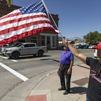 Demonstrators and rare counter demonstrators co-exist in Heber City - Park Record