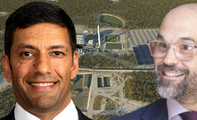 Labor hits LNP over coal and gas backflip in Queensland. Pictured Shadow Energy Minister Lance McCallum and Energy Minister David Janetski in front of the Kogan Creek Power Station.