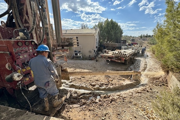 After six years without reliable access to water, Brandi Bentley-Brown of Rimrock, Arizona, US, has received a new water well system on her property 