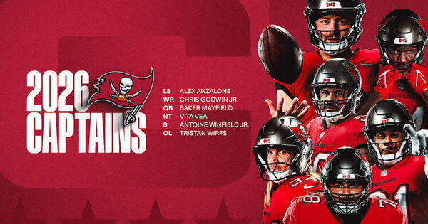 Alex Anzalone, Chris Godwin Jr. Among Bucs' Captains for 2026