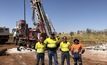  L-R: Dianmin Chen, Eddie Rigg, Mingyan Wang and Logan Barber from Resource Potentials at the Marble Bar lithium project
